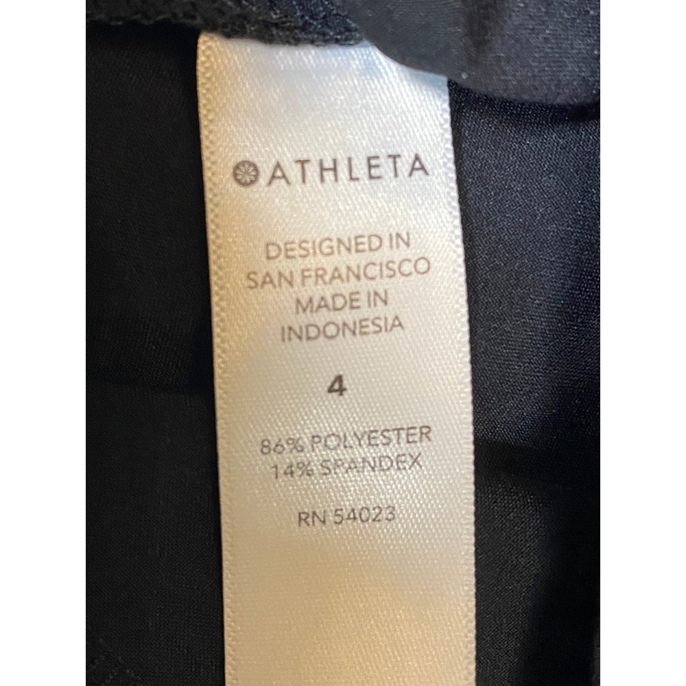 Athleta Brooklyn Jogger Pants Black Women's Size 4 Elastic Waist Zip Pockets - Picture 13 of 14